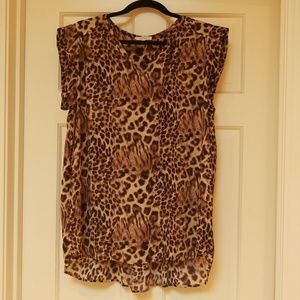 Flowy Leopard print top.